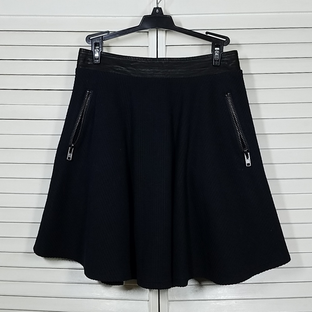 Greylin Navy A-line Skater Skirt